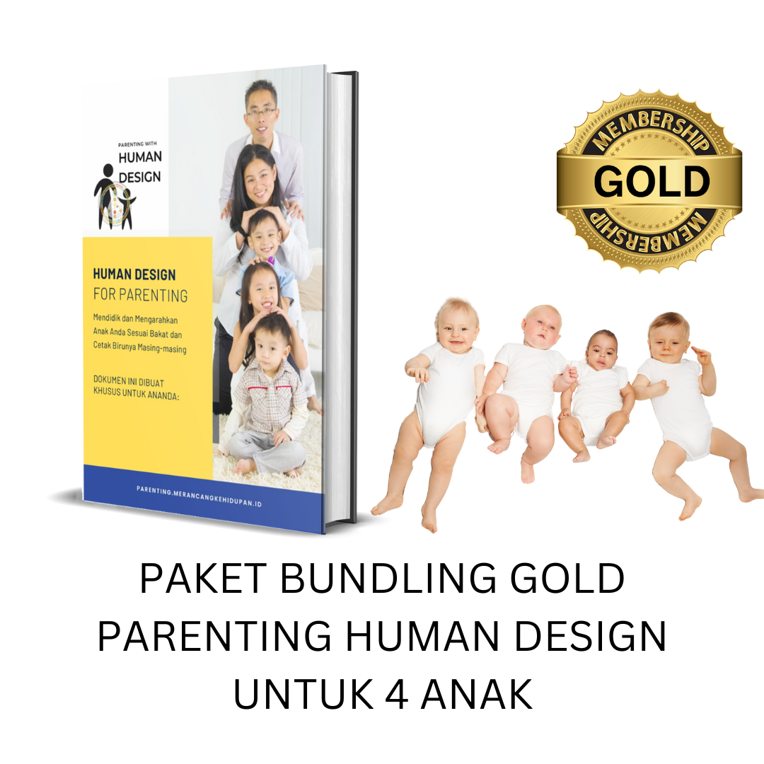 Paket Bundling Gold Human Design for Parenting - 4 Anak