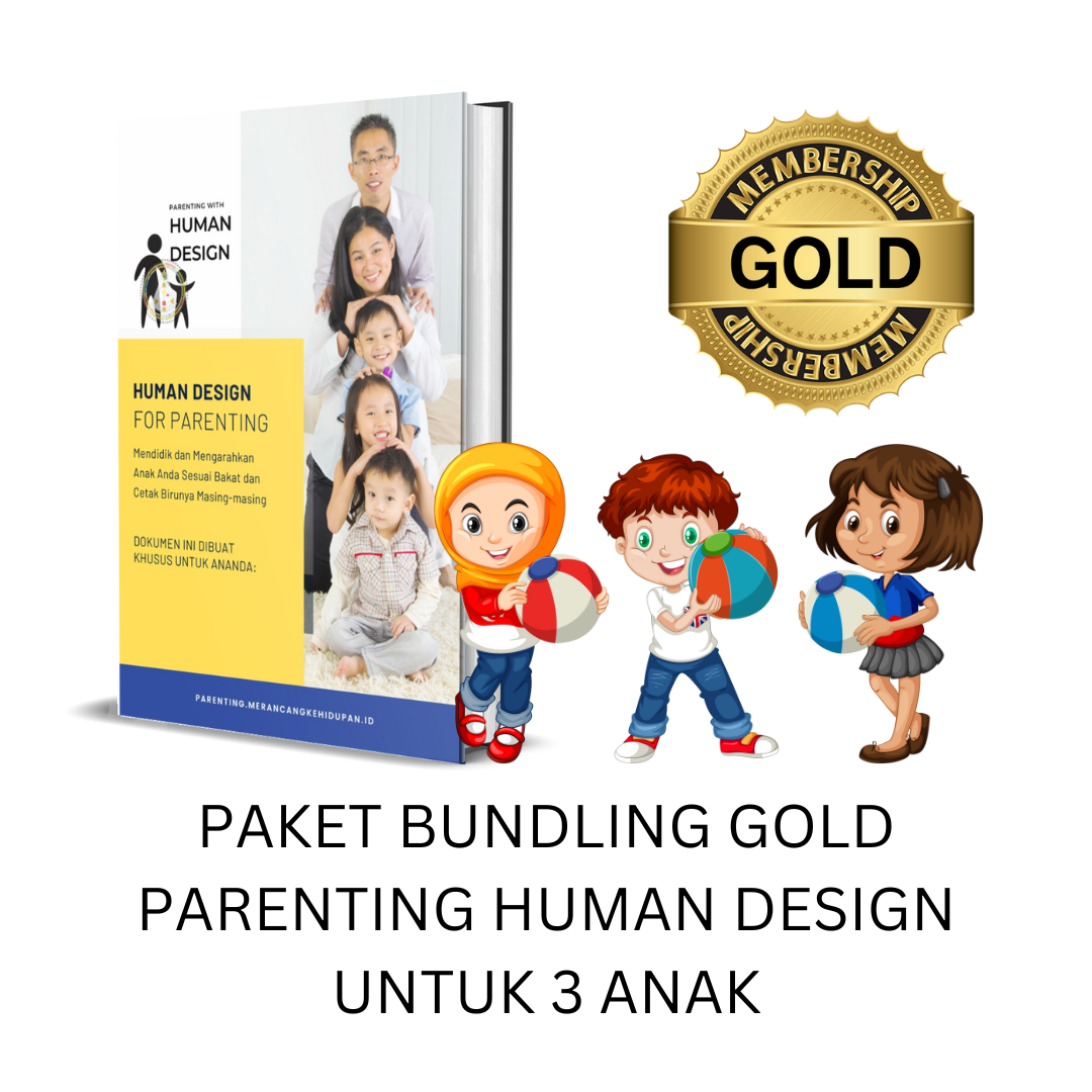 Paket Bundling Gold Human Design for Parenting - 3 Anak