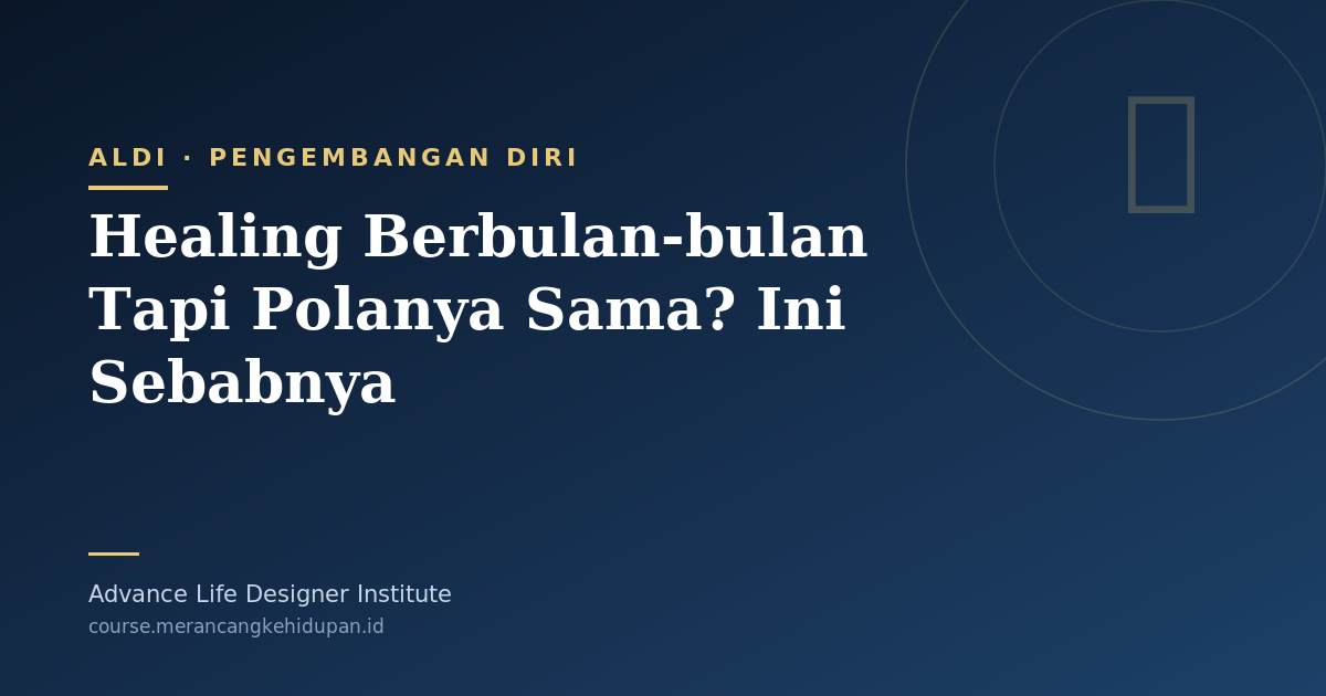 Healing Berbulan-bulan Tapi Polanya Sama? Ini Sebabnya - Cover Image