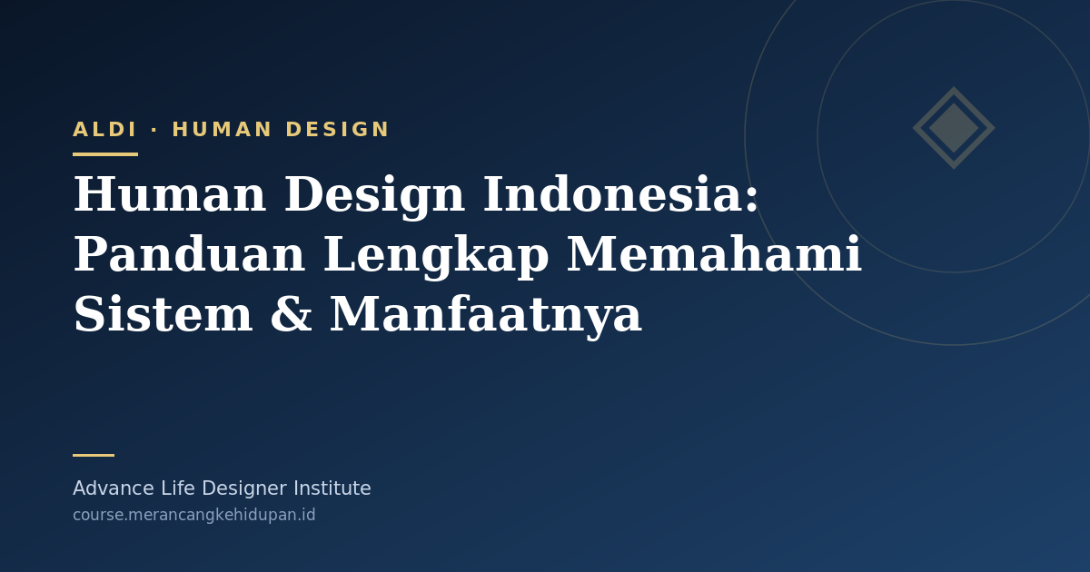 Human Design Indonesia: Panduan Lengkap Memahami Sistem & Manfaatnya - Cover Image