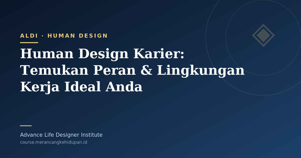 Human Design Karier: Temukan Peran & Lingkungan Kerja Ideal Anda - Cover Image