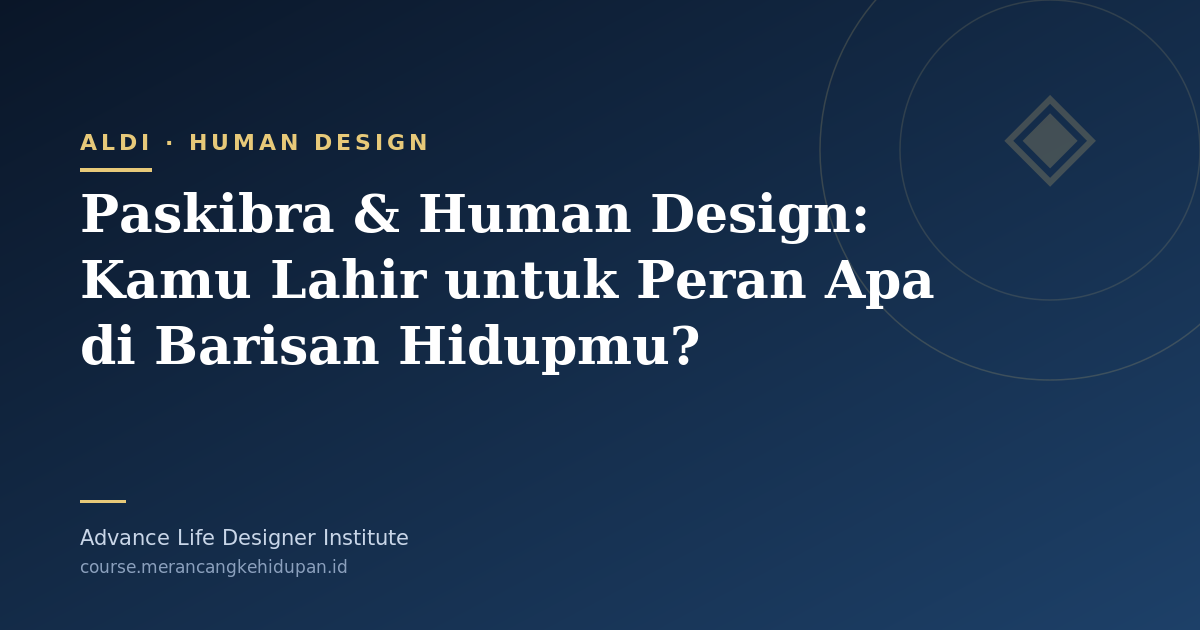 Paskibra & Human Design: Kamu Lahir untuk Peran Apa di Barisan Hidupmu? - Cover Image