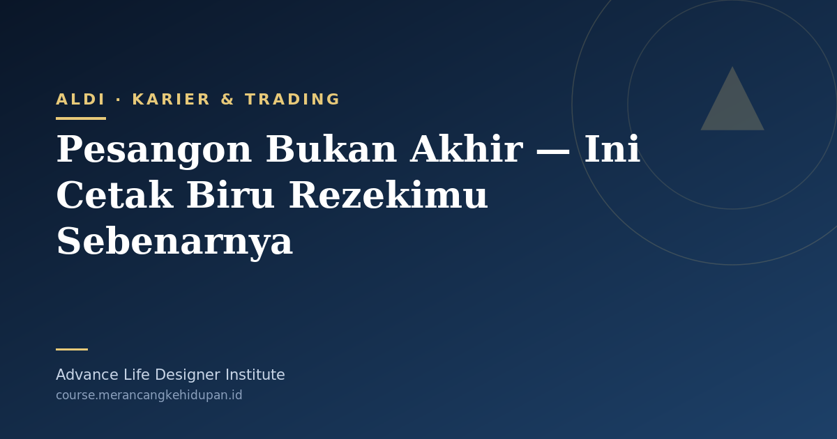 Pesangon Bukan Akhir — Ini Cetak Biru Rezekimu Sebenarnya - Cover Image