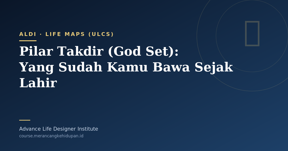 Pilar Takdir (God Set): Yang Sudah Kamu Bawa Sejak Lahir - Cover Image