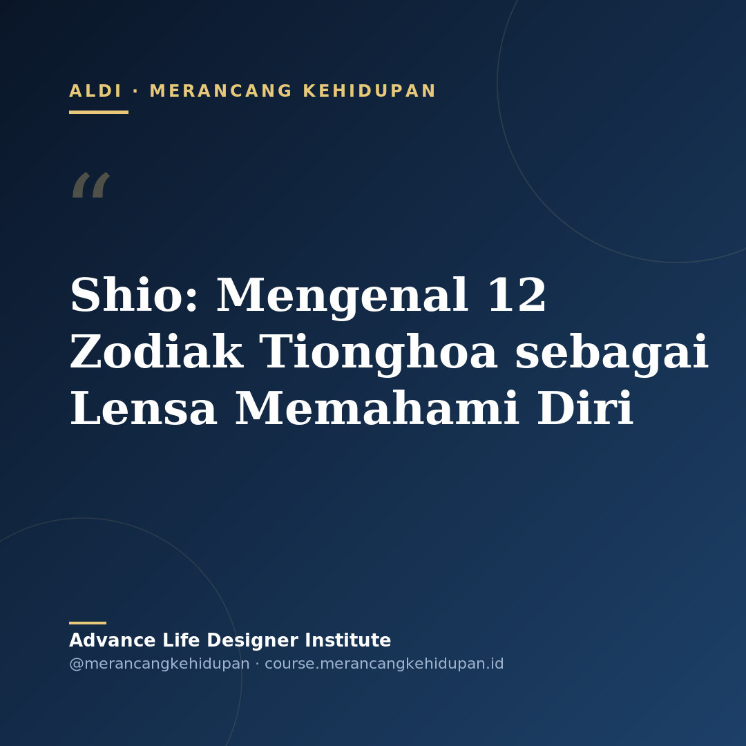 Shio: Mengenal 12 Zodiak Tionghoa sebagai Lensa Memahami Diri - Cover Image
