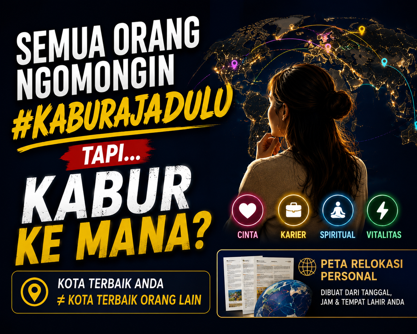 Kabur Aja Dulu, Tapi Kabur ke Mana? Mengapa Pindah Tempat Tidak Selalu Menyelesaikan Masalah Hidup - Cover Image