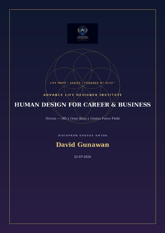 Contoh laporan HD5 Career & Business Deluxe